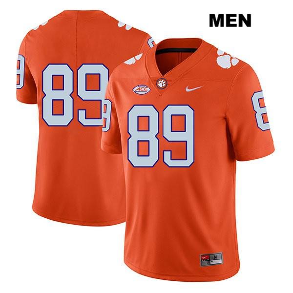 Men's Clemson Tigers #89 Tristan Walliser Stitched Orange Legend Authentic Nike No Name NCAA College Football Jersey BXC8146VS